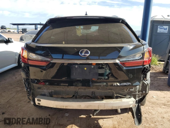 2019 Lexus RX 450h with VIN 2T2BGMCA3KC035202, listed as a Copart auction lot 55342675 with 91,798 mi miles and Salvage Title. Bid and sale history available at DreamBid. Image 6.