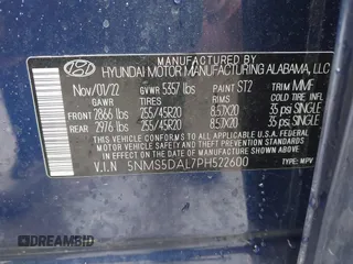 2023 Hyundai Santa Fe Calligraphy with VIN 5NMS5DAL7PH522600, listed as a IAAI auction lot 42367980 with 35,834 mi miles and . Bid and sale history available at DreamBid. Image 9.