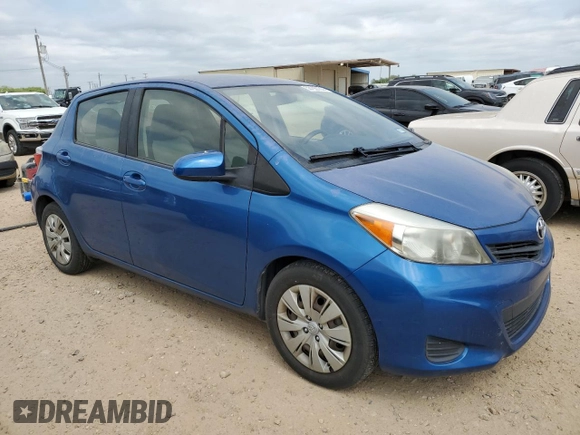 2013 Toyota Yaris L with VIN JTDKTUD37DD569485, listed as a Copart auction lot 53193165 with 141,703 mi miles and Salvage Title. Bid and sale history available at carsss.com. Image 4.