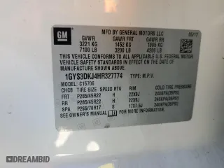 2017 Cadillac Escalade Platinum with VIN 1GYS3DKJ4HR327774, listed as a Copart auction lot 43414125 with 70,845 mi miles and Salvage Title. Bid and sale history available at carsss.com. Image 13.