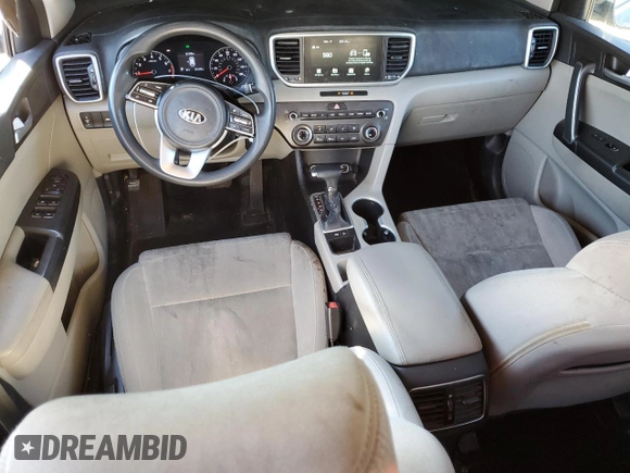 2021 Kia Sportage LX with VIN KNDPM3AC1M7888414, listed as a Copart auction lot 45308345 with 201,295 mi miles and Salvage Title. Bid and sale history available at DreamBid. Image 8.