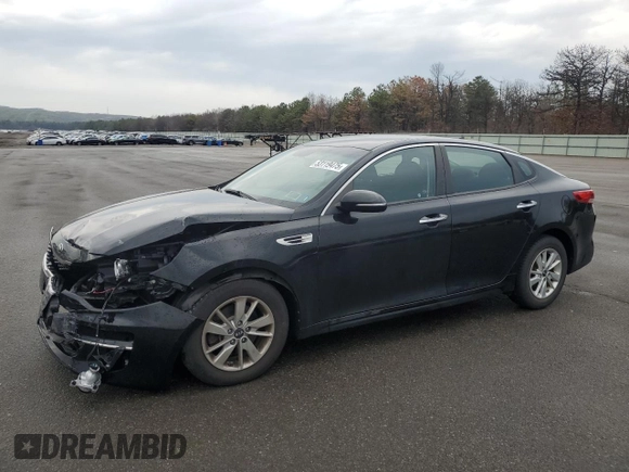 2017 Kia Optima LX with VIN 5XXGT4L39HG138715, listed as a Copart auction lot 53119475 with 44,936 mi miles and Salvage Title. Bid and sale history available at carsss.com. Image 1.