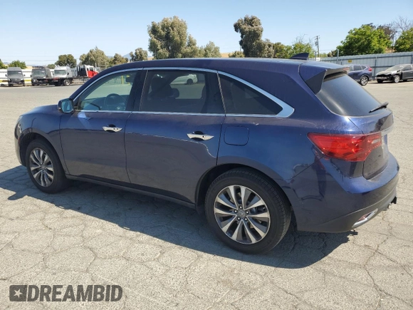 2014 Acura MDX Technology z VIN 5FRYD4H40EB004661, wystawiony jako Copart lot #58535415 z przebiegiem 113 498 mil mil oraz Szkoda całkowita • Salvage title. Historia ofert i sprzedaży dostępna na DreamBid. Obrazek 2.