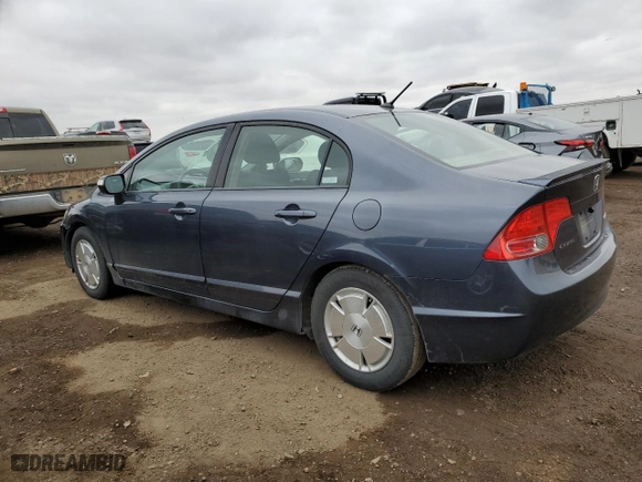 2008 Honda Civic Hybrid with VIN JHMFA36228S028883, listed as a Copart auction lot 48154015 with 166,740 mi miles and Salvage Title. Bid and sale history available at carsss.com. Image 2.
