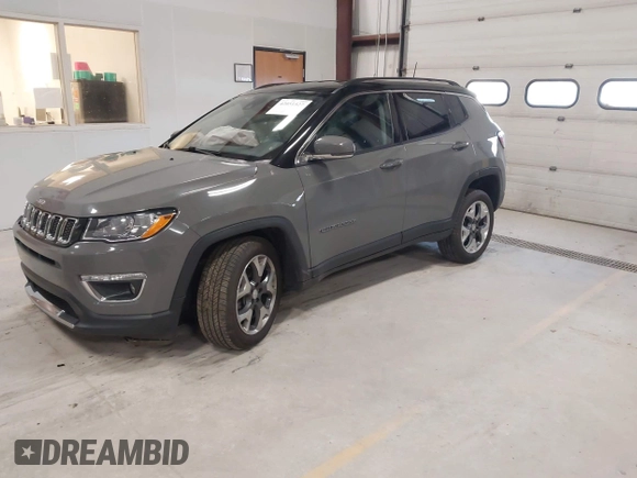 2021 Jeep Compass Limited with VIN 3C4NJDCBXMT596069, listed as a IAAI auction lot 42051527 with 120,236 mi miles and . Bid and sale history available at DreamBid. Image 17.