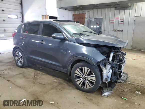 2016 Kia Sportage EX with VIN KNDPC3AC3G7816461, listed as a Copart auction lot 56691275 with 122,520 mi miles and Non repairable. Bid and sale history available at DreamBid. Image 4.
