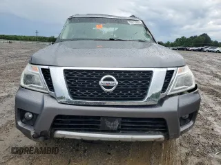2017 Nissan Armada Platinum with VIN JN8AY2NF8H9300967, listed as a Copart auction lot 55513905 with 120,266 mi miles and Salvage title. Bid and sale history available at DreamBid. Image 5.