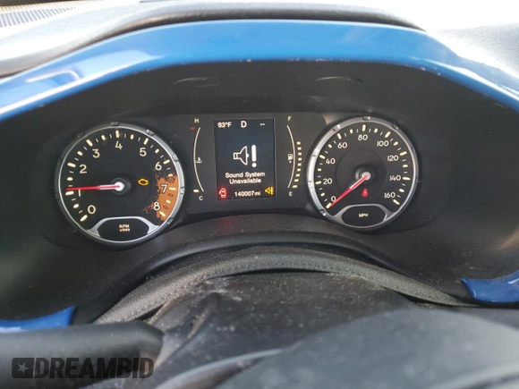 2015 Jeep Renegade Latitude with VIN ZACCJABT0FPB40608, listed as a Copart auction lot 53022495 with 140,007 mi miles and Salvage Title. Bid and sale history available at DreamBid. Image 9.