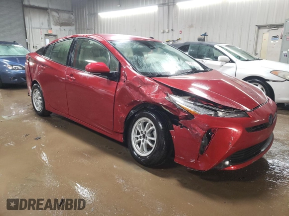 2019 Toyota Prius L Eco z VIN JTDKARFUXK3075083, wystawiony jako Copart lot #43968505 z przebiegiem 72 396 mil mil oraz Szkoda całkowita • Salvage title. Historia ofert i sprzedaży dostępna na DreamBid. Obrazek 4.