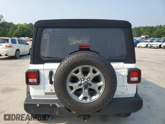 2020 Jeep Wrangler Unlimited Freedom with VIN 1C4HJXDG9LW238432, listed as a Copart auction lot 59087435 with 92,093 mi miles and Salvage title. Bid and sale history available at DreamBid. Image 6.