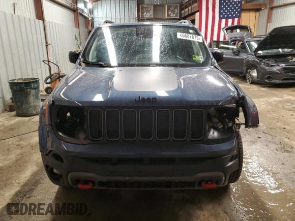 2023 Jeep Renegade Trailhawk with VIN ZACNJDC12PPP20500, listed as a Copart auction lot 46687875 with 50,607 mi miles and Salvage title. Bid and sale history available at DreamBid. Image 5.