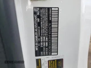 2017 Mercedes-Benz C 300 с VIN WDDWJ4KB3HF405474, выставлен на аукционе Copart как лот 50929645 с пробегом 81 293 миль миль и Списание • Salvage title. История ставок и продаж доступна на DreamBid. Изображение 12.