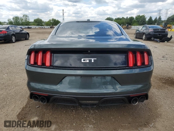 2015 Ford Mustang GT with VIN 1FA6P8CFXF5348412, listed as a Copart auction lot 58665155 with 41,878 mi miles and Salvage title. Bid and sale history available at DreamBid. Image 6.