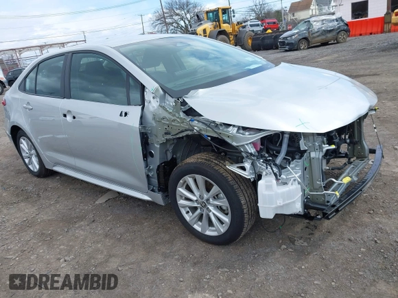 2025 Toyota Corolla LE with VIN 5YFB4MDE2SP244963, listed as a IAAI auction lot 42018744 with 5,459 mi miles. Bid and sale history available at carsss.com. Image 1.