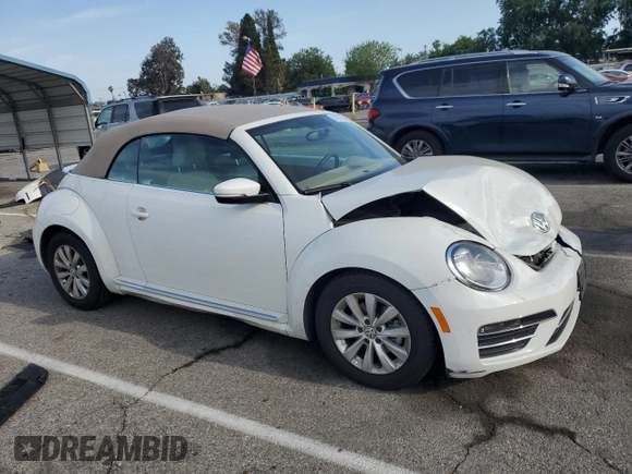 2019 Volkswagen Beetle S with VIN 3VW5DAATXKM505842, listed as a Copart auction lot 52631595 with 35,839 mi miles and Salvage title. Bid and sale history available at DreamBid. Image 4.