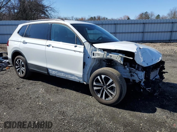 2023 Volkswagen Tiguan S with VIN 3VVRB7AX2PM119666, listed as a Copart auction lot 49567175 with 21,065 mi miles and Salvage title. Bid and sale history available at DreamBid. Image 4.
