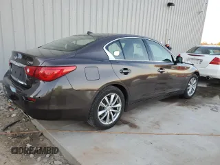 2014 Infiniti Q50 Premium with VIN JN1BV7AR8EM680510, listed as a Copart auction lot 43735965 with 193,304 mi miles and Salvage title. Bid and sale history available at DreamBid. Image 3.