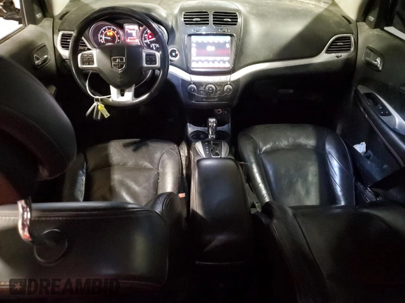 2014 Dodge Journey R/T with VIN 3C4PDCEG3ET309644, listed as a Copart auction lot 53986465 with 136,769 mi miles and Salvage title. Bid and sale history available at DreamBid. Image 8.