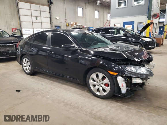 2020 Honda Civic Sedan LX with VIN 19XFC2F64LE031045, listed as a Copart auction lot 54589445 with 58,692 mi miles and Salvage Title. Bid and sale history available at carsss.com. Image 4.