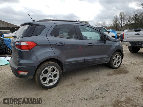 2021 Ford EcoSport SE with VIN MAJ3S2GEXMC439690, listed as a Copart auction lot 47822895 with 8,869 mi miles and Salvage Title. Bid and sale history available at carsss.com. Image 3.