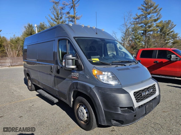 2019 Ram ProMaster Cargo Van with VIN 3C6TRVDG0KE514584, listed as a Copart auction lot 47886655 with 79,829 mi miles and Clean Title. Bid and sale history available at carsss.com. Image 1.
