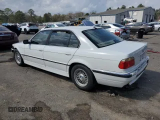 2001 BMW 7 Series 740iL with VIN WBAGH83451DP31373, listed as a Copart auction lot 49294285 with 147,483 mi miles and Salvage Title. Bid and sale history available at carsss.com. Image 2.
