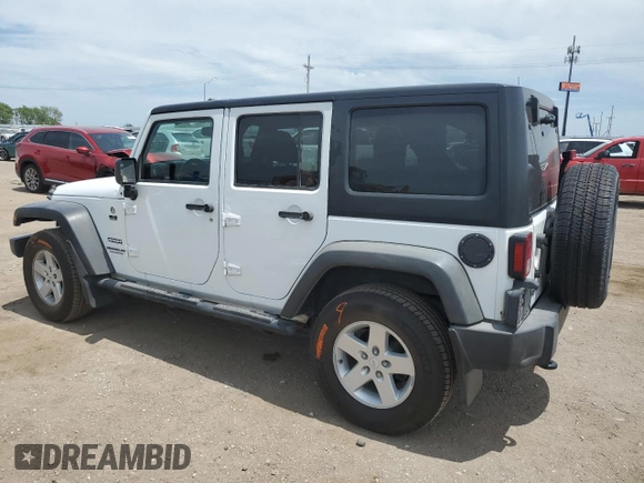 2015 Jeep Wrangler Unlimited Sport with VIN 1C4BJWDG2FL545561, listed as a Copart auction lot 60574045 with 83,592 mi miles and Salvage title. Bid and sale history available at DreamBid. Image 2.