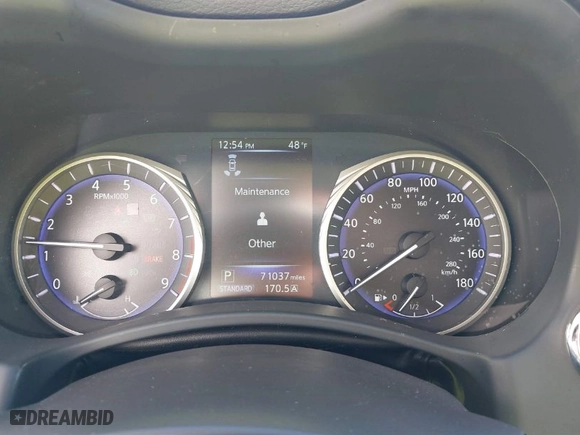 2015 Infiniti Q50 Premium with VIN JN1BV7AP3FM335661, listed as a IAAI auction lot 41701903 with 71,037 mi miles. Bid and sale history available at carsss.com. Image 7.