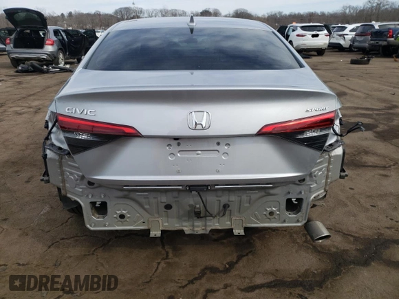 2023 Honda Civic Sedan Sport with VIN 2HGFE2F56PH540339, listed as a Copart auction lot 48159555 with 22,617 mi miles and Salvage Title. Bid and sale history available at carsss.com. Image 6.
