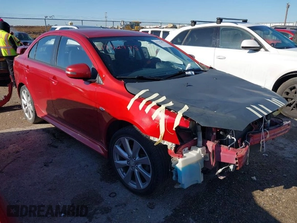 2015 Mitsubishi Lancer GT with VIN JA32U8FW0FU026458, listed as a IAAI auction lot 41752475 with 92,863 mi miles. Bid and sale history available at carsss.com. Image 1.