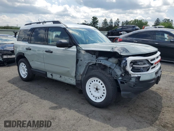 2023 Ford Bronco Sport Heritage with VIN 3FMCR9G61PRE28313, listed as a Copart auction lot 61814515 with 15,167 mi miles and Salvage title. Bid and sale history available at DreamBid. Image 4.