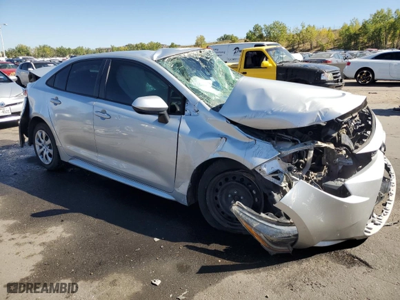 2021 Toyota Corolla LE with VIN 5YFEPMAE7MP156325, listed as a Copart auction lot 71286484 with 0 mi miles and Non Repairable. Bid and sale history available at carsss.com. Image 4.
