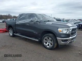 2019 Ram 1500 Big Horn z VIN 1C6SRFFT1KN638368, wystawiony jako IAAI lot #41106690 z przebiegiem 103 000 mil mil oraz . Historia ofert i sprzedaży dostępna na DreamBid. Obrazek 1.