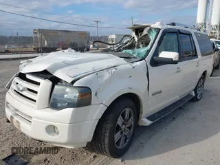 2008 Ford Expedition EL Limited with VIN 1FMFK19568LA53994, listed as a IAAI auction lot 41515026 with 128,832 mi miles. Bid and sale history available at carsss.com. Image 2.