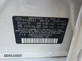 2014 Hyundai Azera z VIN KMHFG4JG6EA342493, wystawiony jako Copart lot #61897745 z przebiegiem 120 519 mil mil oraz Szkoda całkowita • Salvage title. Historia ofert i sprzedaży dostępna na DreamBid. Obrazek 12.