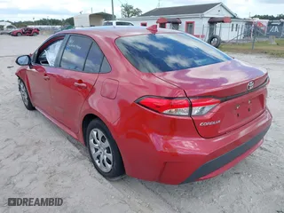 2020 Toyota Corolla LE with VIN JTDEPRAEXLJ108964, listed as a IAAI auction lot 41034199 with 135,483 mi miles. Bid and sale history available at carsss.com. Image 3.
