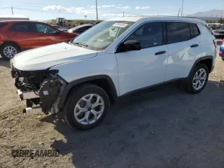 2025 Jeep Compass Sport with VIN 3C4NJDAN9ST508851, listed as a Copart auction lot 50844045 with 3,013 mi miles and Salvage title. Bid and sale history available at DreamBid. Image 1.