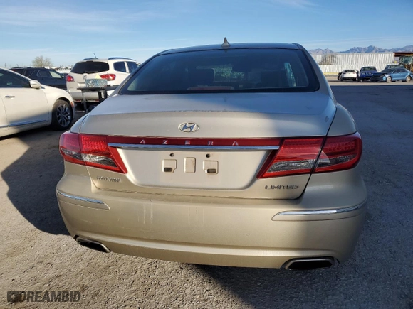 2011 Hyundai Azera Limited with VIN KMHFC4DF6BA537164, listed as a Copart auction lot 43716655 with 120,505 mi miles and Salvage Title. Bid and sale history available at carsss.com. Image 6.