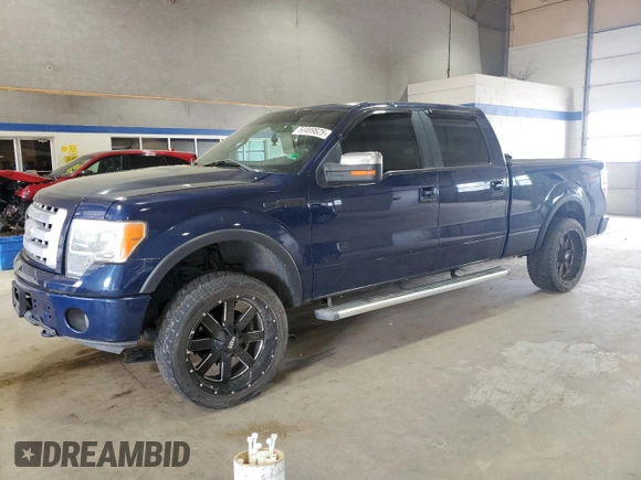2009 Ford F-150 XL with VIN 1FTPW14V89KC53710, listed as a Copart auction lot 53499825 with 187,271 mi miles and Salvage Title. Bid and sale history available at carsss.com. Image 1.