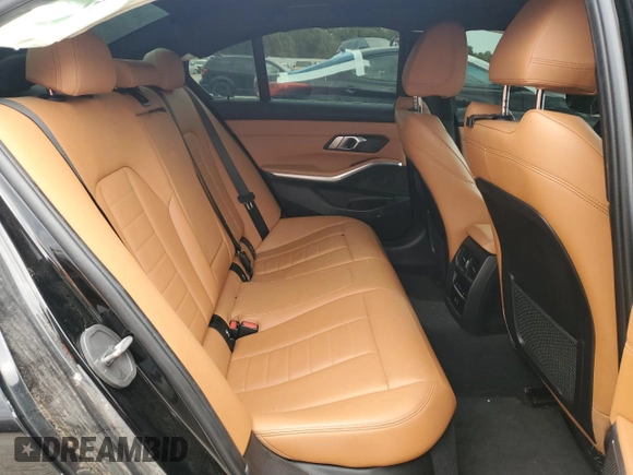2021 BMW 3 Series 330i xDrive with VIN 3MW5R7J08M8B50434, listed as a Copart auction lot 55814435 with 56,824 mi miles and Salvage title. Bid and sale history available at DreamBid. Image 10.