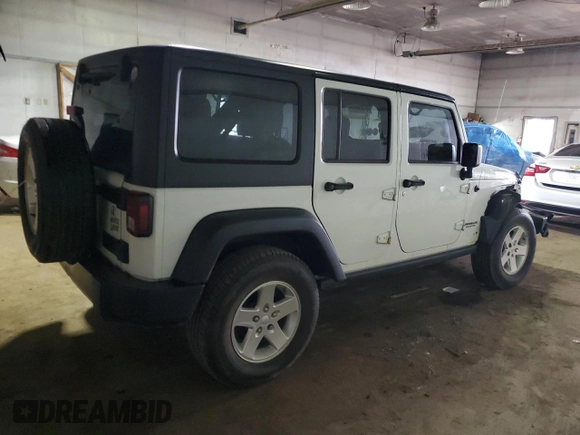 2017 Jeep Wrangler Unlimited Sport with VIN 1C4BJWDG1HL688424, listed as a Copart auction lot 51036035 with 130,499 mi miles and Salvage title. Bid and sale history available at DreamBid. Image 3.