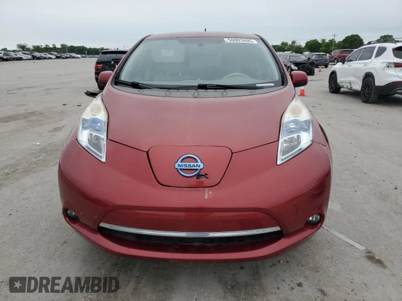 2012 Nissan LEAF SL with VIN JN1AZ0CP4CT019594, listed as a Copart auction lot 56003495 with 62,110 mi miles and Clean Title. Bid and sale history available at DreamBid. Image 5.