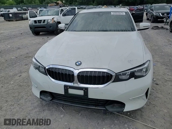 2020 BMW 3 Series 330i with VIN 3MW5R1J01L8B13902, listed as a Copart auction lot 59869625 with 54,992 mi miles and Salvage title. Bid and sale history available at DreamBid. Image 13.
