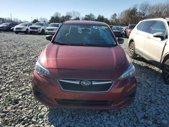 2018 Subaru Impreza with VIN 4S3GKAA68J3605630, listed as a Copart auction lot 88906325 with 42448 miles and Salvage Title. Bid and sale history available at carsss.com. Image 5.