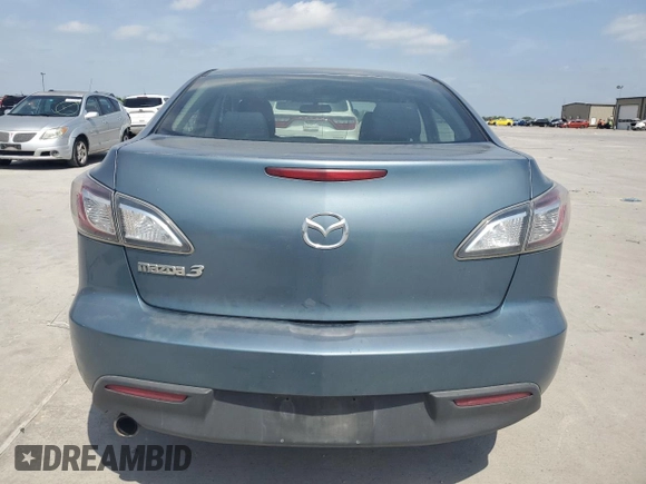 2011 Mazda 3 i Touring with VIN JM1BL1VF6B1450221, listed as a Copart auction lot 53158235 with 211,253 mi miles and Salvage Title. Bid and sale history available at carsss.com. Image 6.