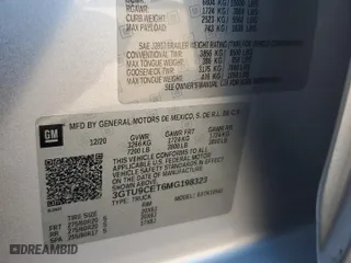 2021 GMC Sierra 1500 Elevation with VIN 3GTU9CET6MG198323, listed as a Copart auction lot 87413764 with 70,484 mi miles and Salvage Title. Bid and sale history available at carsss.com. Image 14.