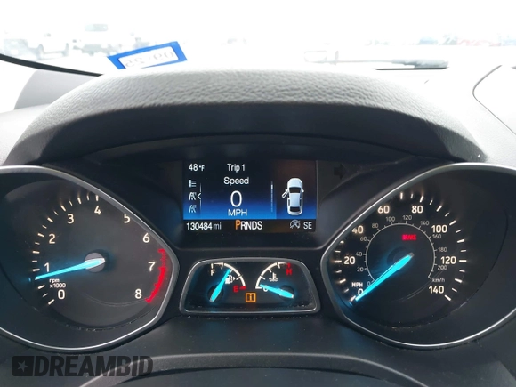 2017 Ford Escape SE with VIN 1FMCU0GD8HUC00733, listed as a IAAI auction lot 41576112 with 130,484 mi miles. Bid and sale history available at carsss.com. Image 7.