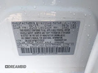 2019 Nissan Sentra S with VIN 3N1AB7AP8KY370532, listed as a IAAI auction lot 42097792 with 65,604 mi miles and . Bid and sale history available at DreamBid. Image 9.