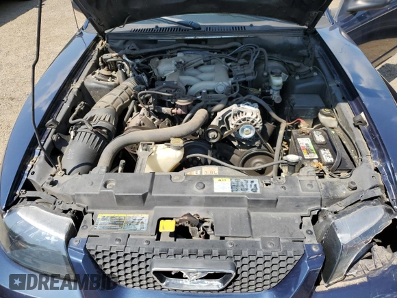 2002 Ford Mustang Standard with VIN 1FAFP40442F202944, listed as a Copart auction lot 62178415 with 124,619 mi miles and Salvage title. Bid and sale history available at DreamBid. Image 11.