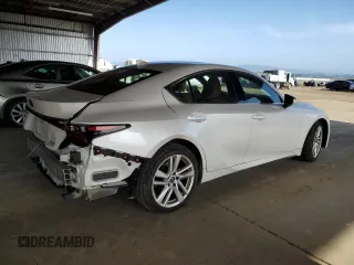 2021 Lexus IS 300 with VIN JTHCA1D25M5111064, listed as a Copart auction lot 57468785 with 18,281 mi miles and Salvage title. Bid and sale history available at DreamBid. Image 3.